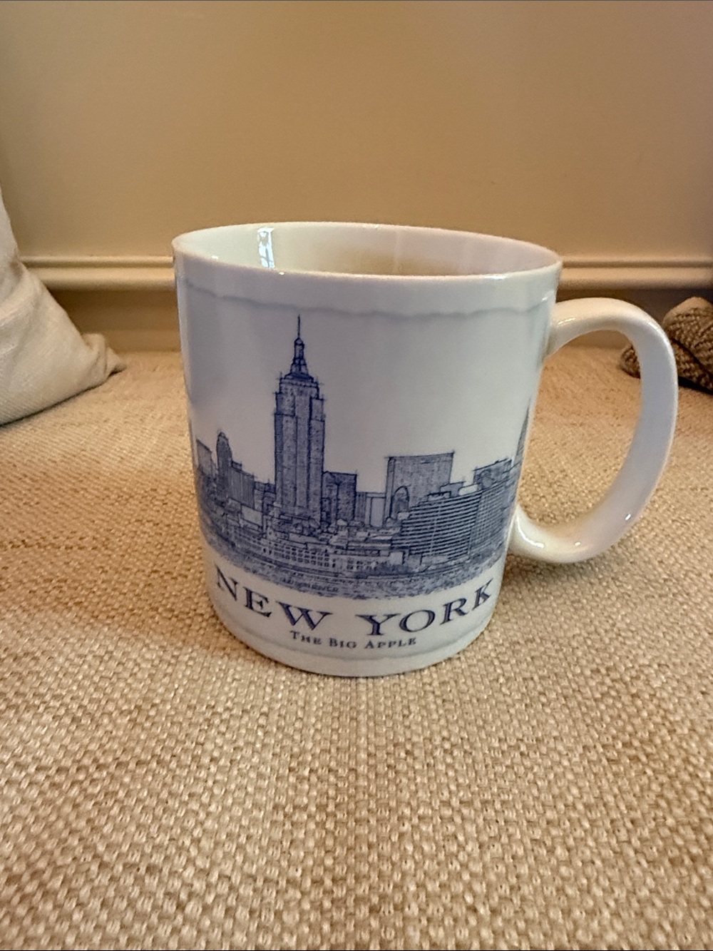 Starbucks 2006 White and Blue New York Skyline Mug